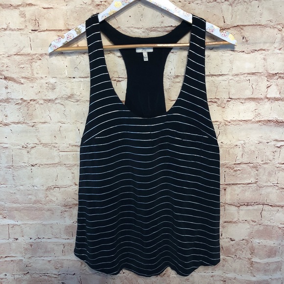 Joie Striped Silk Top Blouse - Picture 2 of 5